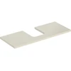 Image de Geberit Plan vasque One 120x3x47 cm, sable-gris/l hg, découpe avec