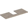 Image de Geberit Plan de lavabo One 120x3x47 cm, N ép./bois mélaminé, AS mit.