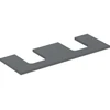 Image de Geberit Plan vasque One 135x3x47 cm, lave/laqué m, AS 2x