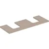 Image de Geberit One Plaque de lavabo, découpe Double, pour lavabo à Poser en Forme de Coupe, 135x3x47cm, 505.276.00.1; Coloris: Chêne/mélamine Structure Bois