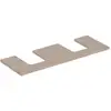 Image de Geberit Plan vasque One 135x3x47 cm, chêne/bois mélaminé, AS double