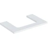 Image de Geberit Plan de lavabo One 75x3x47 cm, surface laquée blanche, découpe centrale