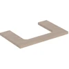 Image de Geberit Plan de vasque One 75x3x47cm, chêne/bois Mela, avec découpe