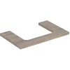 Image de Geberit Plan de lavabo One 75x3x47cm, N ép./bois mélaminé, AS mit.