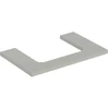 Image de Geberit Plan de vasque One 75x3x47 cm, greige/laqué m, AS mit.