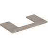 Image de Geberit Plan de vasque One 90x3x47 cm, N ép./bois mélaminé, AS avec