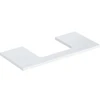 Image de Geberit Plan de vasque One 105x3x47cm, blanc/laminé brillant, découpe incl.