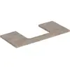 Image de Geberit Plan de vasque One 105x3x47 cm, N ép./bois mélaminé, AS mit.