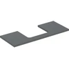 Image de Geberit Plan de lavabo One 120x3x47 cm, lave/lacqué m, AS mit.