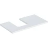 Image de Geberit Plan vasque One 90x3x47 cm, blanc laqué, découpe à gauche