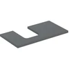 Image de Geberit Plan de vasque One 90x3x47 cm, lave/laqué mat, découpe gauche