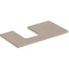 Image de Geberit Plan de lavabo One 90x3x47 cm, chêne/bois de mélèze, découpe gauche