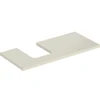 Image de Geberit Plan de vasque One 105x3x47 cm, sable-gris/gauche, découpe à gauche