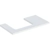 Image de Geberit Plan de lavabo One 90x3x47 cm, blanc laqué, découpe à gauche