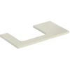 Image de Geberit Plan de lavabo One 90x3x47 cm, sable-gris/g, découpe gauche