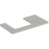 Image de Geberit Plan de lavabo One 90x3x47 cm, greige/laqué, découpe gauche
