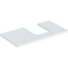 Image de Geberit Plan vasque One 90x3x47 cm, blanc laqué, découpe droite