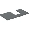 Image de Geberit Plan de lavabo One 90x3x47 cm, lava/laqué, découpe à droite