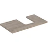 Image de Geberit Plan de lavabo One 90x3x47 cm, N ép./bois mélaminé, découpe