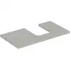 Image de Geberit Plan de vasque One 90x3x47 cm, greige/laqué, découpe droite