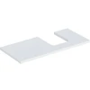 Image de Geberit Plan de lavabo One 105x3x47 cm, blanc laqué brillant, découpe droite