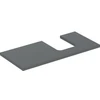 Image de Geberit Plan de vasque One 105x3x47 cm, lava/laqué mat, découpe droite