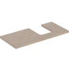 Image de Geberit Plan de vasque One 105x3x47 cm, chêne/bois mélaminé, découpe