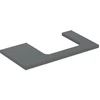 Image de Geberit Plan de lavabo One 90x3x47 cm, lava/laqué ma, découpe re
