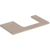 Image de Geberit Plan de lavabo One 90x3x47 cm, chêne/bois mélaminé, découpe à droite