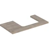 Image de Geberit Plan de lavabo One 90x3x47 cm, N chêne/bois mélaminé, découpe