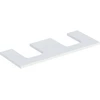 Image de Geberit Plan de lavabo One 120x3x47 cm, blanc laqué, double découpe