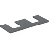 Image de Geberit Plan de lavabo One 120x3x47cm, lava/laqué m, AS double
