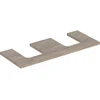 Image de Geberit Plan de lavabo One 120x3x47cm, N ép./Bois mélaminé, AS double
