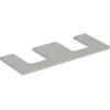 Image de Geberit Plan de lavabo One 120x3x47 cm, greige/laqué m, AS 2 fois