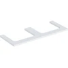 Image de Geberit Plan de vasque One 120x3x47cm, blanc laqué, double découpe
