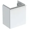 Image de Geberit iCon Armoire basse pour lave-mains, 1 porte à droite, 37x41,5x27,9 cm, 502300, Couleur: Façade/carcasse : blanc/laqué brillant, poignée : chromé brillant