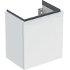 Image de Geberit Meuble sous lavabo iCon 37x41,5x27,9 cm, 1 porte, à droite, blanc mat/vert mat