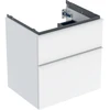 Image de Geberit Meuble sous lavabo iCon 59,2x61,5x47,6 cm, 2 tiroirs, blanc laqué brillant