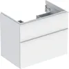 Image de Geberit Icon Armoire Basse pour lavabo, 2 tiroirs, 74x61,5x47,6 cm, 502304, 502.304.01.3, Couleur: Blanc/laqué Mat