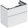 Image de Geberit Meuble sous-lavabo iCon 74x61,5x41,6cm, 2 tiroirs, blanc mat/Gr blanc mat