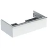 Image de Geberit Icon Armoire Basse pour lavabo, 1 tiroir, 88,8x24,7x47,6 cm, 502312, 502.312.01.2, Couleur: Blanc/laqué Brillant