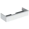Image de Geberit Icon, Armoire Basse pour lavabo, 1 tiroir, 118,4x24,7x47,6 cm, 502313, 502.313.01.2, Couleur: Blanc/laqué Brillant