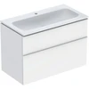 Image de Geberit Set meuble lavabo iCon 90x63x48 cm, blanc mat, poignée blanche mat