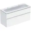 Image de Geberit Ensemble meuble lavabo iCon 120x63x48cm, blanc, blanc brillant, grand blanc