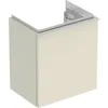 Image de Geberit iCon Armoire basse pour lave-mains, 1 porte à droite, 37x41,5x27,9 cm, 502300, 502.300.JL.1, Couleur: Façade/carcasse : gris sable/laqué brillant, poignée : gris sable/peinture en poudre mate