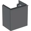 Image de Geberit Meuble sous lavabo iCon 37x41,5x27,9 cm, 1 porte, à gauche, laqué mat/laqué brillant