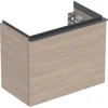Image de Geberit Meuble sous lavabo iCon 52x41,5x30,7 cm, 1 tiroir, chêne/gr. la. ma