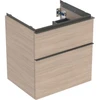 Image de Geberit Meuble sous lavabo iCon 59,2x61,5x47,6 cm, 2 tiroirs, chêne/gr. la. ma