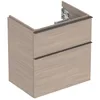 Image de Geberit Icon Meuble sous-lavabo, saillie réduite, 59,2x61,5x41,6 cm, 502307, Couleur: Façade/carcasse : Structure en chêne/mélaminé, poignée : Lave/poudrage Mat