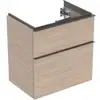 Image de Geberit Meuble sous lavabo iCon 59,2x61,5x41,6 cm, 2 tiroirs, chêne/gr. la. ma